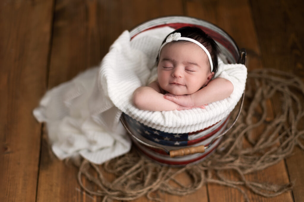 Sarah Ellis Photography Bow Studio Bucket Newborn Girl Photographer 2